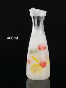 Square Plastic Water Bottle With Lid, Transparent Juice Container, Cold Pressed Juice Dispensing Bottle, Suitable For Cold Storage Of Juice And Milk, Sealed Cold Water Bottle, Suitable For Kitchen, Restaurant, Bar, Kitchen Accessories - Multicolor - View 14