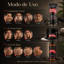 EAST MOON Set De Higiene Y Cuidado De La Piel Para Hombre, Limpia Profundamente Los Poros, Elimina Grasa E Impurezas, Refresca La Piel, Equilibra Agua Y Grasa, Alivia La Sequedad Y Tensión, Calma La Piel Cansada, Mantiene La Piel Fresca Todo El Día, Excelente Opción Para Regalo Del Día Del Padre, Regalos Festivos - Limpiador + crema facial + gel de ducha - Ver 8