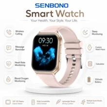 SENBONO Smart Watch For Men & Women With Wireless Calling, Heart Rate & SpO2 Monitor, Multi-Sport Modes, Music & Camera Control, Calculator, DIY Watch Face - View 11
