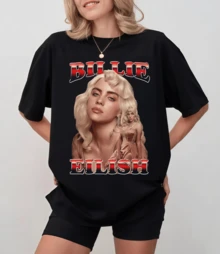 B-Billie E-Eilish Artist Family Fan Pop Music Culture T-Shirt AS Color - Black - View 8