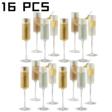 16/8/4只装透明塑料竖纹香槟杯，复古优雅的凹槽杯身，可重复使用，不易碎，适用于生日、婚礼、派对、新年、周年纪念、万圣节、圣诞节、情人节、母亲节、毕业典礼、乔迁之喜、晚宴、自助餐、普罗塞克、香槟、起泡酒、马提尼、鸡尾酒、果汁、啤酒、威士忌、卡瓦酒等。 - 查看 15