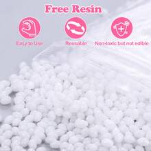 SMI Fine Kit de manualidades de cuentas de plástico moldeables, juego DIY reutilizable con cuentas blancas & transparentes, pigmentos, herramientas & accesorios para hacer joyas - Multicolor - Ver 3