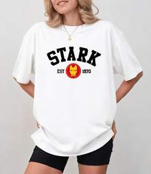 Vintage Unisex Graphic T-Shirt From Tony Stark University EST 1970, Made Of 100% Cotton. A T-Shirt For Superhero Fans. - 白色 - 查看 10