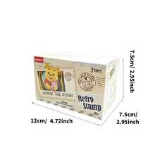 Miniso Vintage Stamp Series Blind Box Figure, Made Of PVC Material, With Gold Foil Frame, Replicating Classic Characters, Perfect For Collection, Decoration And Fan Souvenir (1pc, Randomly Shipped) - Multicolor - View 10