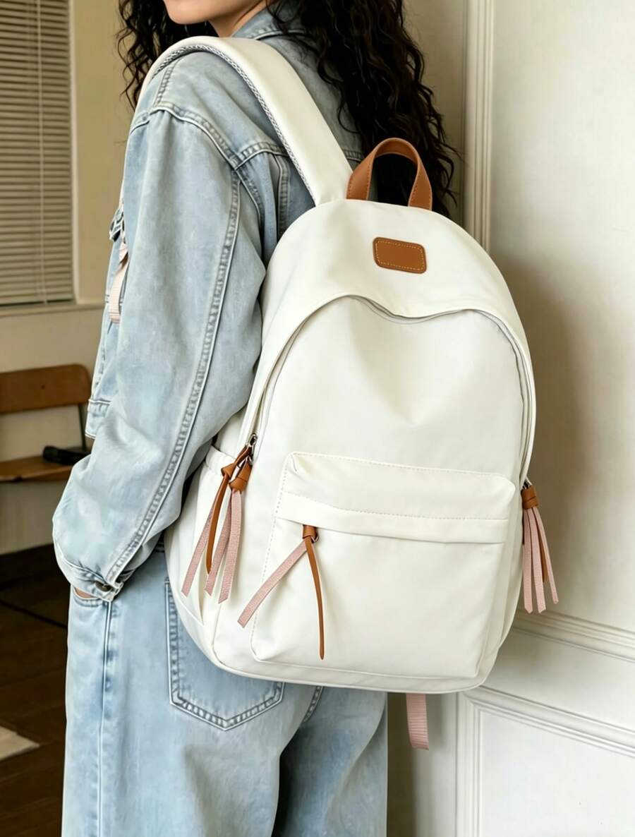 Outdoor Lightweight Backpack - White - View 1