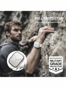 Juego de 6 piezas de funda protectora con marco de PC duro y película de vidrio templado 3 en 1, compatible con Apple Watch Series 38mm, protector de pantalla compatible con iWatch, unisex, funda protectora ultrafina, resistente a arañazos, resistente a golpes, adecuada para protección diaria, oficina y hogar, teléfonos móviles, impermeable, resistente a golpes, resistente a caídas, resistente a arañazos. Ligera diferencia de color, - Multicolor - Ver 5