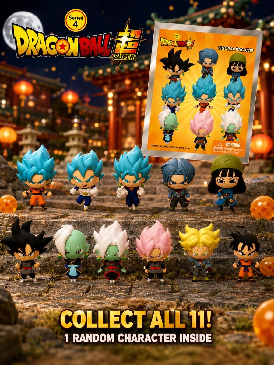 1pc Toei Animation Official Dragon Ball PVC Blind Box 3D Hanging Decoration Collectible, Anime Character Backpack Decor, Super Saiyan Blue Goku, Vegeta, Vegito, Future Trunks, Zamasu Gift - Multicolor - View 1