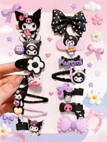 Miniso Hair Clips Set 14Pcs Soft Cute Lightweight Convenient Practical For Daily Wear Party School Gift For Women Adults Includes Hair Pins Barrettes Claws - Style1 - View 3