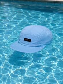 Anth Co Strapback 5 Panel Waterproof Straight Brim Cap - Baby Blue - View 3