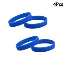 4pcs Solid Color Silicone Wristbands, Flexible Waterproof Durable For Sports Club, Team Building, Games, Party Favors, Football Events, ID Badges - Silicone Wristband - View 9