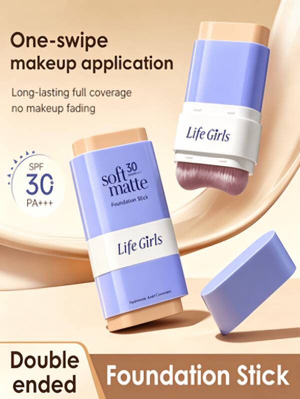 Life Girls 冰感防曬棒：保濕、輕盈、清爽、提亮並帶有腮紅光澤色調校正。防曬黑、防水、防汗且不油膩。便於攜帶，適用於日常通勤、軍事訓練和戶外使用。