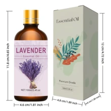 100%纯薰衣草精油，100毫升、30毫升、10毫升，适用于香薰机、香薰石、加湿器，适用于卧室、汽车、房间、浴室等。 - 薰衣草精油 - 查看 5