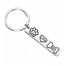 Placa de identificación para mascotas de acero inoxidable, diseño minimalista de placa de perro, durable y resistente, accesorio versátil para collar, colgante compacto para gatos y perros - Multicolor - Ver 9