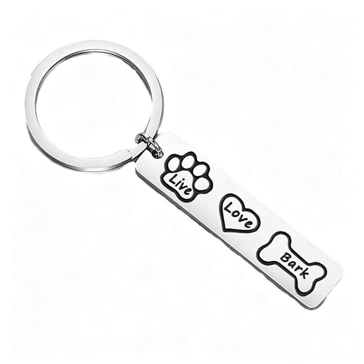 Stainless Steel Pet ID Tag, Minimalist Dog Tag Design, Durable And Sturdy, Versatile Collar Accessory, Compact Pendant Charm For Cats And Dogs - Multicolor - View 9