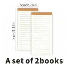 1pc Vintage Style Portable Kraft Paper Cover Notebook, To-Do List, Office, Planning, Multi-Function Tear-Off Memo Pad, 50 Sheets, Rectangular, Non-Sticky Student Planner Memo Pad, Flip-Up Notepad, Kraft Paper Memo Book, Planner Notebook, Lined Notebook, Grid Notebook, Blank Notebook, Checklist Notebook - one-size - View 9