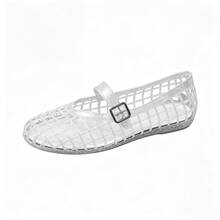 Summer Jelly Sandals For Women, Fashion Jelly Sandals Casual & Stylish Shoes, Elegant High Heel Soft Comfort Breathable Daily Outdoor Footwear - 白色 - 查看 6