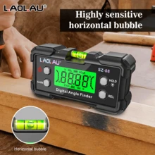 L.A.OL.A.U L.AOL.AU SZ-08 5*90° Inclinometer Elektronik Cerdas Presisi Tinggi, Level Digital, Magnet Kuat Dua Sisi, Alat Pengukur Kemiringan dan Sudut, Pengukuran Relatif/Absolut, Pembacaan Otomatis, Alat Perbaikan Rumah, Konstruksi dan Otomotif - Satu ukuran cocok untuk semua. - View 8