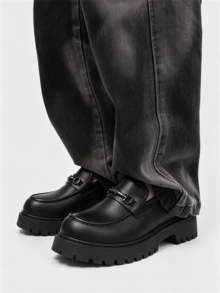Men's 2026 New Winter British Style Boots, Outdoor Sports Retro Work Boots, Yellow - Matte Black - View 6