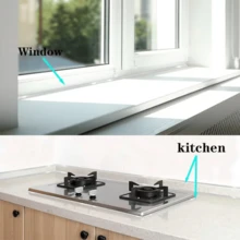 1pc 6m/236.22inch Self-Adhesive Beauty Seam Sticker Line Wall Corner Kitchen Stove Decorative Strip | Sealing Strip Beautiful Edging Line Yin Yang Line Multi-Purpose Dustproof Weatherstrip For Kitchen Use - 1pc - View 12