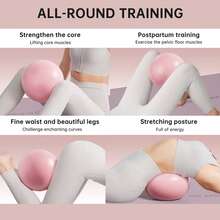 Anti-Burst Anti-Slip Fitness Yoga Ball, Soft Balance Ball, Suitable For Home Pilates, Postpartum Recovery, Hip And Waist Shaping, Gym Workouts And Home Office First Choice - Soft Yoga Ball - View 3