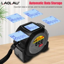 L.A.OL.A.U L.AOL.AU 3合1紅外線雷射測距儀：手持式、超高精度、智能便攜（黑色，40m/60m），需2顆AAA電池（不含）－可測量長度/面積/體積，具備數據儲存與勾股定理功能，適合裝飾/建築/工程使用 - 黑色 - 查看 7