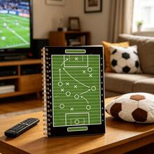 1 pièce Cahier de tactique de football, carnet de jeu à reliure spirale parfait pour les plans de match, les exercices, l'analyse des matchs & la gestion d'équipe, cadeau pratique pour la rentrée scolaire & la nouvelle saison pour les entraîneurs de football, les amateurs de football & les passionnés de sports - A - Voir 3