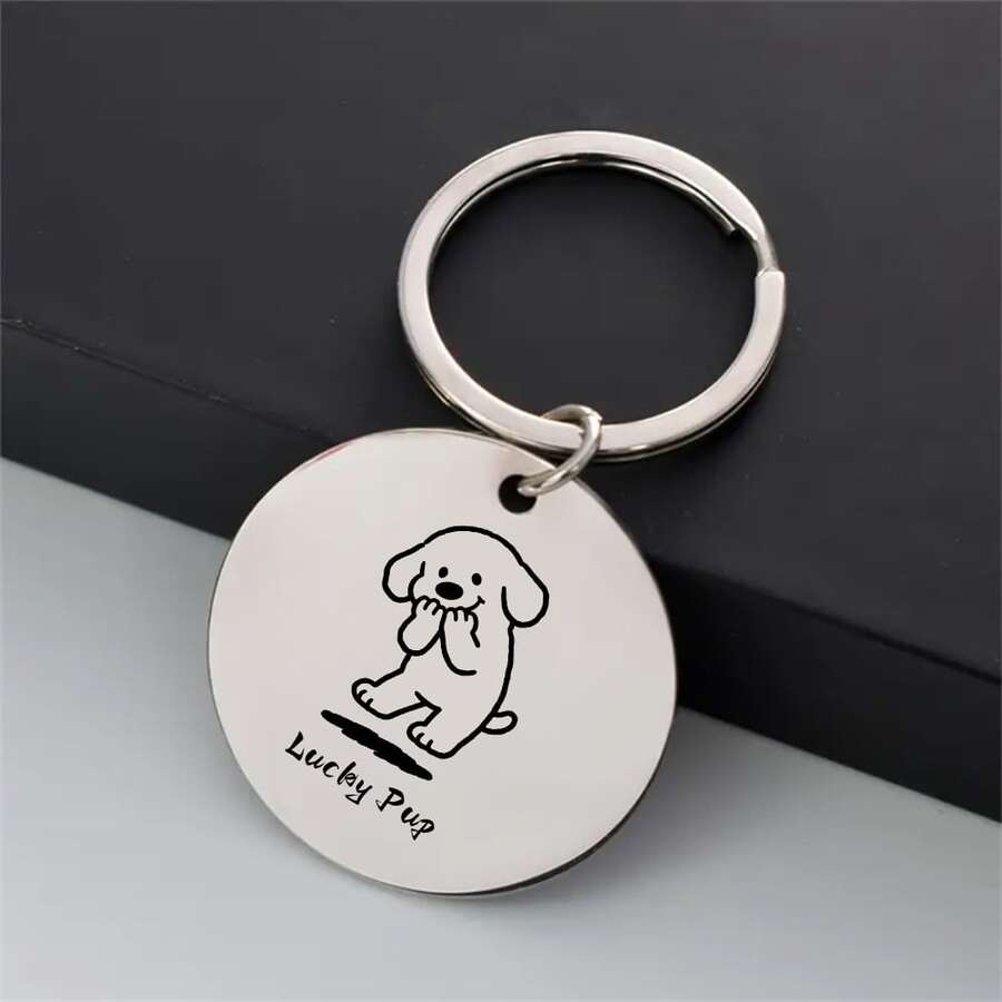 Classic Stainless Steel Dog Tag Pendant, Basic Pet Accessory, High Cost-Performance, Suitable For All Pet Owners, Pet Lovers Daily Wear To Show Style, Bestselling Accessory - Multicolor - View 1
