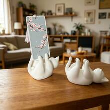 2 pièces Pinces à photos de chat mignonnes - Pinces à mémo de chat couché adorables, peuvent pincer des photos et des notes, accessoire de bureau charmant, décoration unique et chaleureuse pour le bureau et les étagères, cadeau créatif pour les amateurs de chats et la maison/le bureau - 2 chats - Voir 6