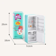 ZURU Mini Brands Tiny Fridge Miniature Food Set, Realistic Micro Collectible Blind Box, DIY Pretend Play Toy, Birthday Gift - Multicolor - View 5