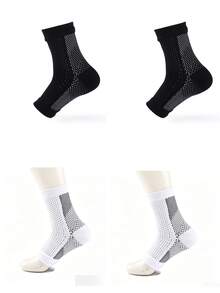 Ankle Compression Socks - Arch Support, For Sports, Running, Hiking, Cycling | Comfortable Breathable Foot Sleeves - Multicolor - View 5