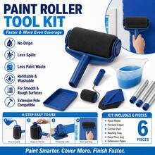 Paint Roller Tool Set - Multi-Functional Drip-Free DIY Painting Kit For Large Wall Areas - 1pc - View 3