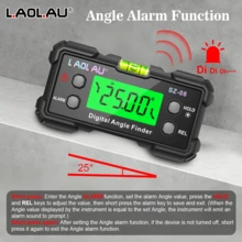 L.A.OL.A.U L.AOL.AU SZ-08 5*90° Inclinometer Elektronik Cerdas Presisi Tinggi, Level Digital, Magnet Kuat Dua Sisi, Alat Pengukur Kemiringan dan Sudut, Pengukuran Relatif/Absolut, Pembacaan Otomatis, Alat Perbaikan Rumah, Konstruksi dan Otomotif - Satu ukuran cocok untuk semua. - View 4