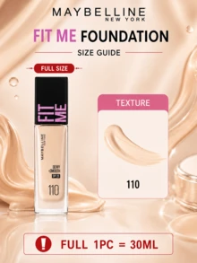 Maybelline 菲力特潤柔滑粉底液 SPF 25 #110 黃調白皙膚色，5/30毫升裝可選， - 美寶蓮FITME粉底液 水潤版110 - 查看 12