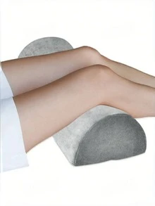 Halbmond-Salon-Bein- und Nackenkissen, orthopädisches Ruhe-Kissen aus Memory-Schaum, ergonomisch für Seitenschläfer, Beinerhöhung für Spa & Zuhause, Geschenk für Therapeuten, Schläfer, Mütter - Verschiedenfarbig - Übersicht 2