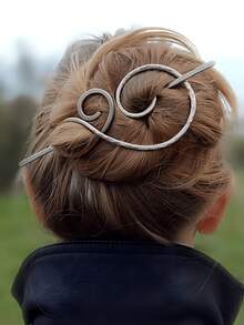 1pc Women's Fashion Celtic Spiral Hair Clip Bun Maker - Stylish Ponytail Holder Hair Clip, Hair Accessory Gift For Her,Hair Bun Maker,Pins For Hair - Multicolor - View 3