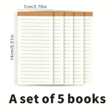 1pc Vintage Style Portable Kraft Paper Cover Notebook, To-Do List, Office, Planning, Multi-Function Tear-Off Memo Pad, 50 Sheets, Rectangular, Non-Sticky Student Planner Memo Pad, Flip-Up Notepad, Kraft Paper Memo Book, Planner Notebook, Lined Notebook, Grid Notebook, Blank Notebook, Checklist Notebook - one-size - View 18
