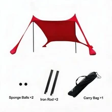 Beach Tent, Indoor Outdoor Portable Easy To Use Pop Up Canopy Upf50+ Sun Large Shelter Protection Stable Extra Windproof Ropes Carry Bag, For Friend Family Garden Lawn Yard Holiday Travel Camping Hiking Garden Picnics Fishing Backyard Fun Trips - Multicolor - View 17