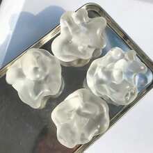 1pc Super Transparent Coconut Oil Squeeze Toy, Moonlight White High Transparency Coconut Oil Slow Rebound Stress Relief Toy, Squishy, Pressure Relief, Mood Soothing, Gift, Holiday Gift, Birthday Gift, Perfect Gift - 白色 - 查看 3