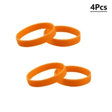 4pcs Solid Color Silicone Wristbands, Flexible Waterproof Durable For Sports Club, Team Building, Games, Party Favors, Football Events, ID Badges - Silicone Wristband - View 11