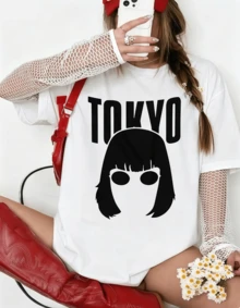 Unisex Money Heist Tokyo Print T-Shirt - Oversized Shirt For Men And Women With Wash-Resistant Design - White - View 10