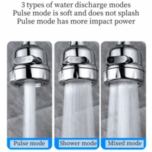1 Faucet Filter With 10pcs/20pcs Replacement Filters, Multi-Layer Water Purifier To Improve Water Quality, 1 Unit + 10pcs/20pcs Filters Combo With Multi-Function Installation Adapters Fit Most Faucets - View 5