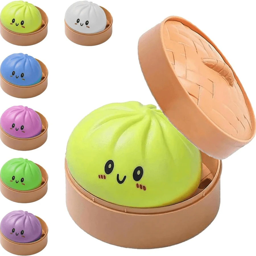 Large 9cm Dumplings 2026Upgraded Version Dumpling,Dumpling Squishy, Dumplings, Cute Anxiety Relief Fidget , Soft Squeeze DecompressionFor All Ages,Home Entertainment And Anxiety Relief. Can Be Used As Home, Living Room Or Bedroom Decor, Classroom Rewards, Party Favors, Birthday Gifts Or Gifts For Friends, Family, Best Friends Or Partners. - Vàng (Bánh bao) - Xem 1