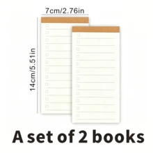 1pc Vintage Style Portable Kraft Paper Cover Notebook, To-Do List, Office, Planning, Multi-Function Tear-Off Memo Pad, 50 Sheets, Rectangular, Non-Sticky Student Planner Memo Pad, Flip-Up Notepad, Kraft Paper Memo Book, Planner Notebook, Lined Notebook, Grid Notebook, Blank Notebook, Checklist Notebook - one-size - View 15