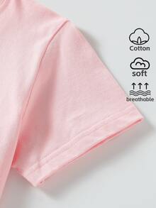 Boys' T-Shirt "This Boy Loves Monster Trucks" 100% Cotton, Soft And Comfortable For Everyday Wear, Suitable For Home, Outdoors And Sports Activities, Comfortable And Breathable - 白色 - 查看 3