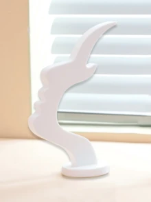 2pcs Unique Curved Glasses Holder Stands, Minimalist Black Design, Durable Plastic Material, Stable And Practical. Suitable For Living Room, Bedroom, Office And Bedside Table Decoration. Perfect As Display Stands For Optical Stores - Multicolor - View 12