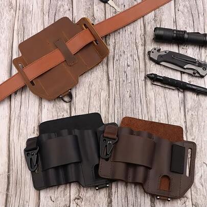 1pc Multi-Functional Tool Pouch, Outdoor Tactical Tool Holster, Outdoor Survival Storage Waist Pack, Belt-Mounted Multi-Purpose Tool Bag, Work Tool Storage Bag