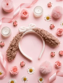Miniso Băng đô tai cừu 1 chiếc, co giãn, tiện dụng, thích hợp cho phụ nữ và người lớn, dùng để rửa mặt, chăm sóc da, trang điểm, tắm, đeo hàng ngày, dự tiệc, lễ Phục sinh, cosplay, quà tặng. Bao gồm băng đô khẩu trang, băng đô spa, băng đô tắm, băng đô làm sạch da mặt, băng đô khăn tắm, băng đô làm đẹp. - kiểu3 - Xem 5