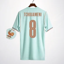 2026 France National Team Away Mint Green Jersey, Fan Version, Breathable Sports Short Sleeve, With Numbers 6 / 7 / 8 / 10 / 11 / 13 / 19 / 20 / 24 Printed - 2026法國客場 - 7 - 查看 3