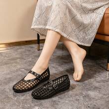 Summer Jelly Sandals For Women, Fashion Jelly Sandals Casual & Stylish Shoes, Elegant High Heel Soft Comfort Breathable Daily Outdoor Footwear - 黑色 - 查看 3