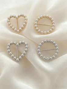 14pcs Silk Scarf Rings, T-Shirt Clips, Fashion Metal Rings, Dress Clips, Waist Cinchers, Clothing Rings & Wraps - 14PCS - View 3